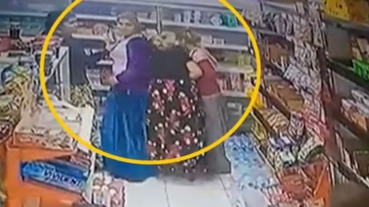 Hem suçlu hem güçlü! Şalvarlı kadın çetesinden markete yağma