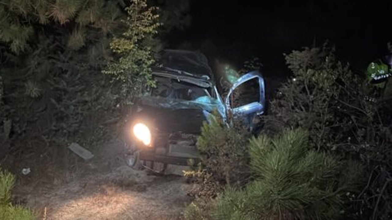 Karabük'te şarampole devrilen hafif ticari araçtaki 2 kişi yaralandı