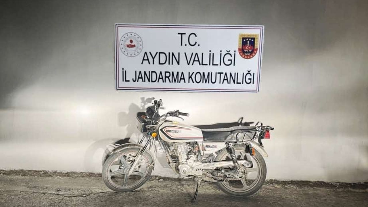 Aydın’da hırsızlar çaldıkları motosiklet ile yakalandı