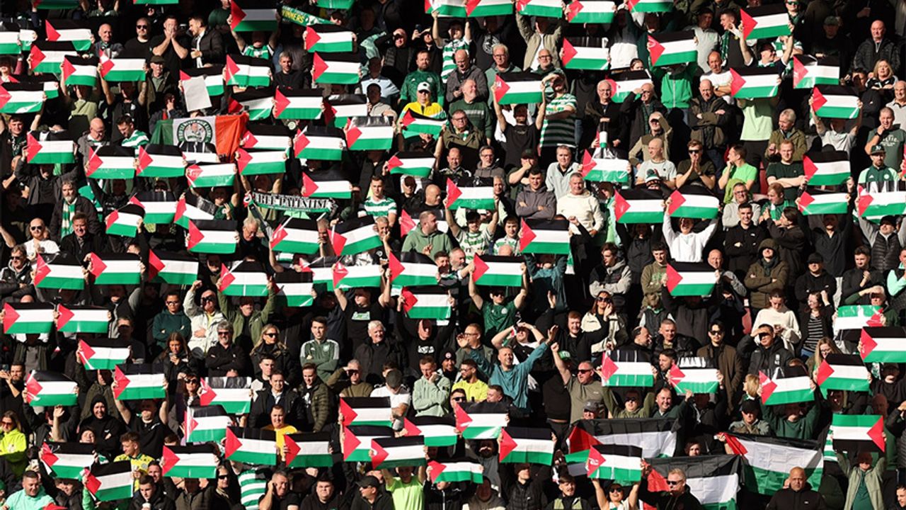 Celtic taraftarı yine Filistin bayrağı açacak
