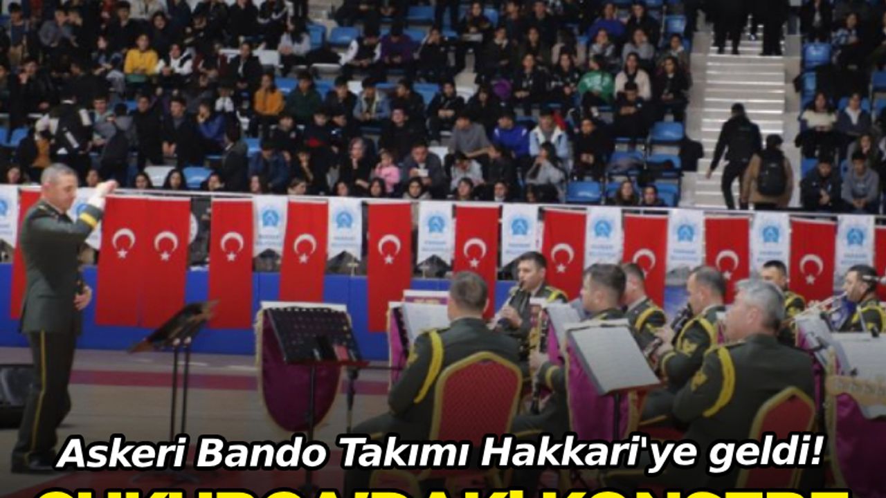 Askeri Bando Takımından Hakkari'de konser