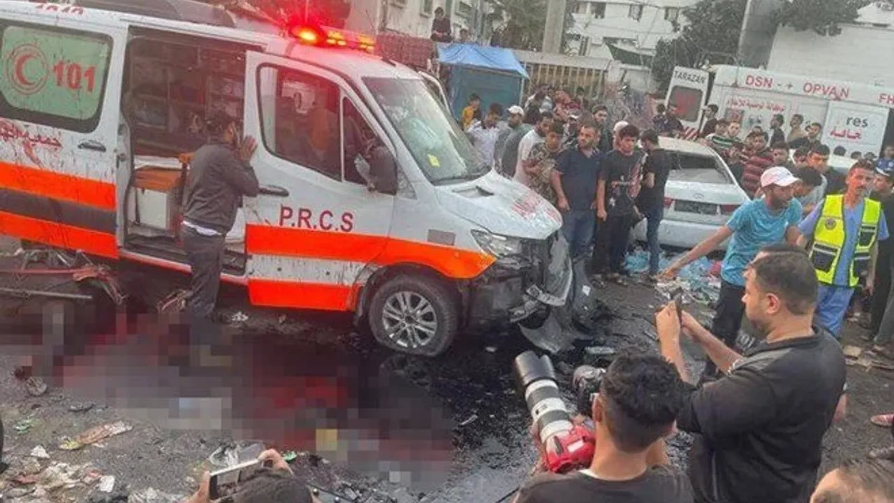 İsrail, Gazze'de ambulans konvoyunu vurdu!