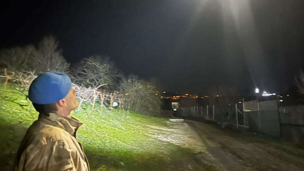 Bursa'da "kaçak" koyunları jandarma ekipleri dron yardımıyla buldu
