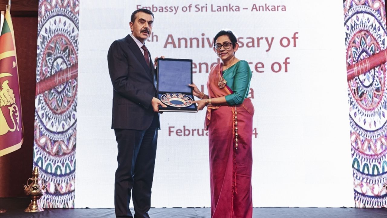 Milli Eğitim Bakanı Tekin "Sri Lanka Milli Gün Resepsiyonu"na katıldı