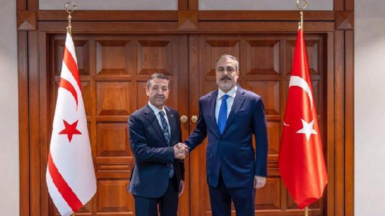 Bakan Fidan, KKTC Dışişleri Bakanı Ertuğruloğlu ile görüştü