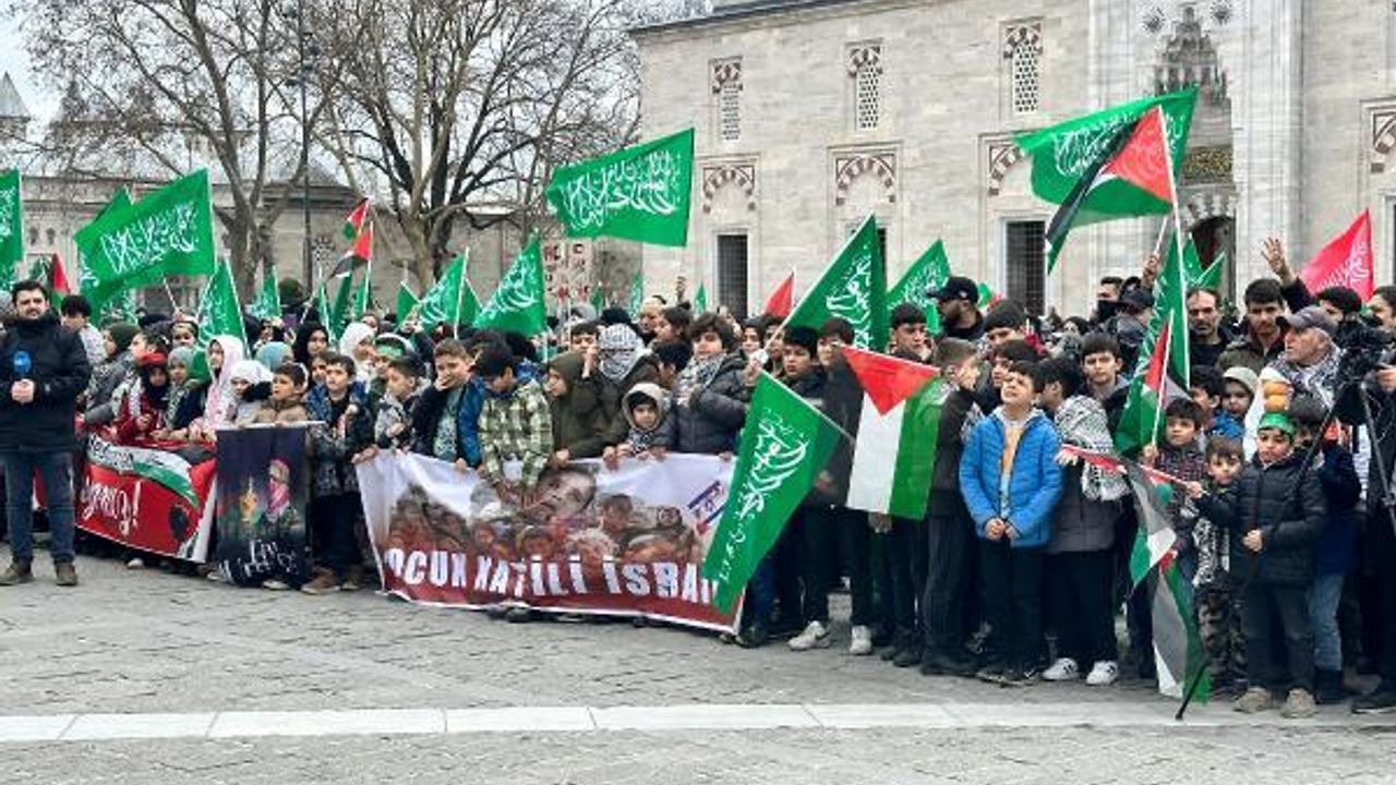 Fatih'te Filistin'e destek yürüyüşü - 1