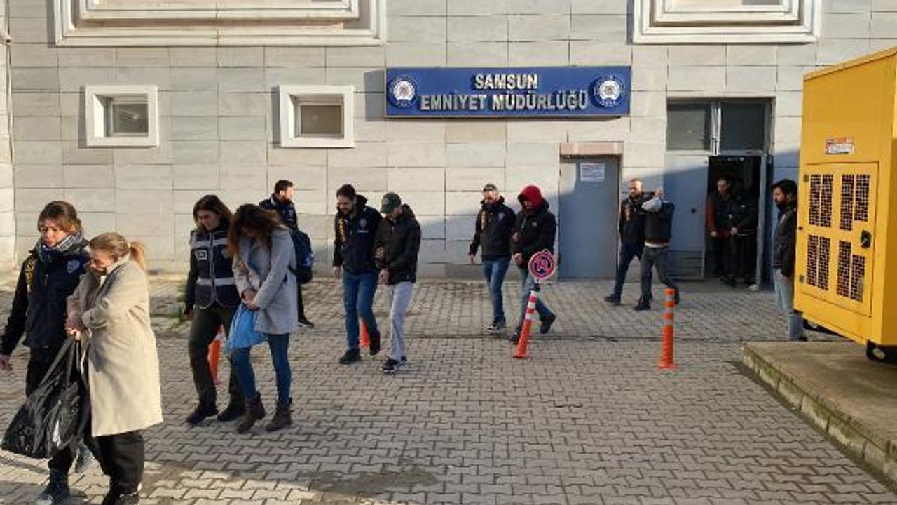 Samsun'da, 'Sibergöz-21' operasyonunda şüphelilerden 15’i tutuklandı, 31’i adliyede