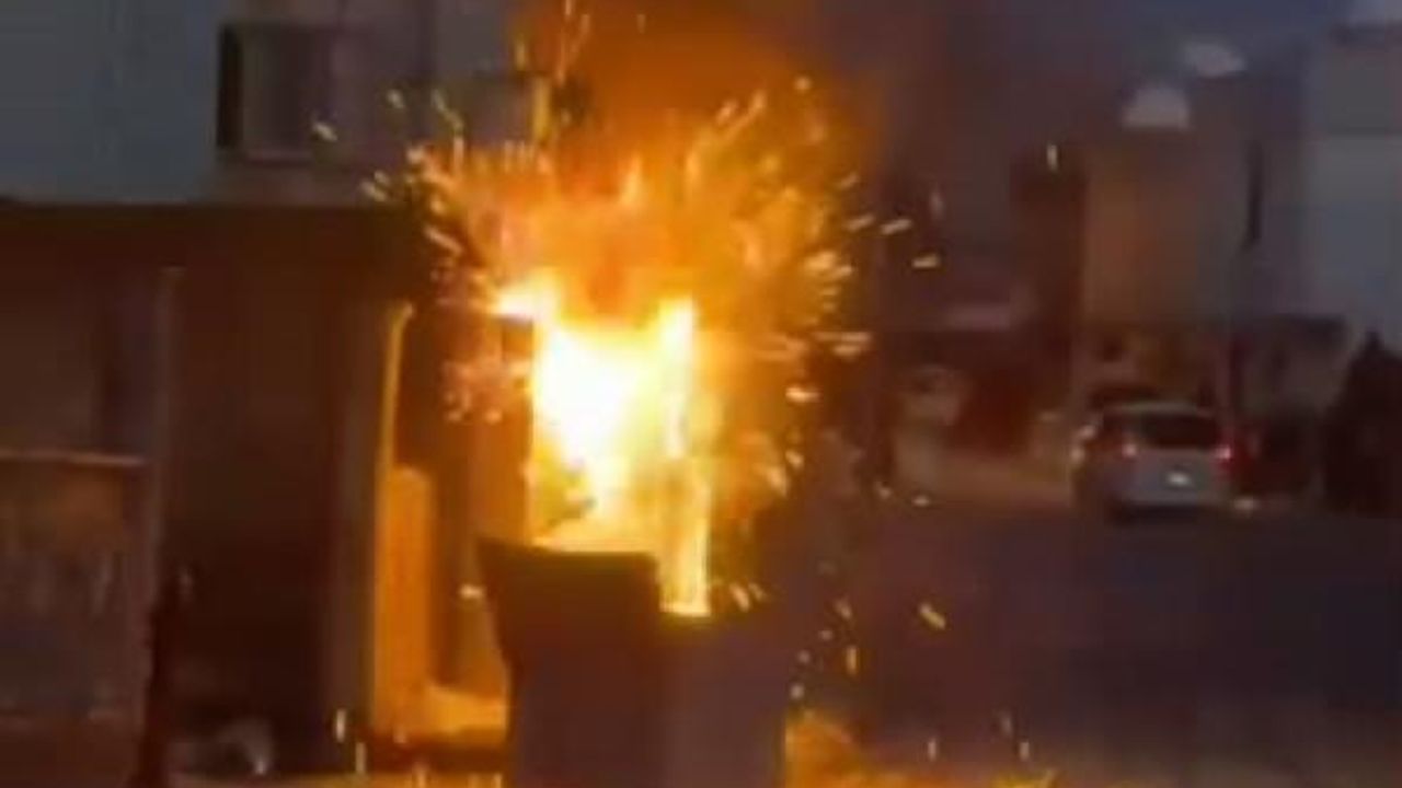 Silopi’de elektrik panosunda patlamanın ardından yangın çıktı