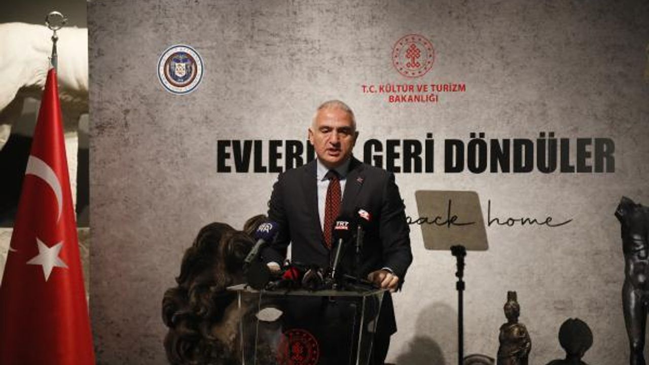 Yurt dışına kaçırılan 61,9 milyon dolarlık 42 eser, Türkiye'ye getirildi