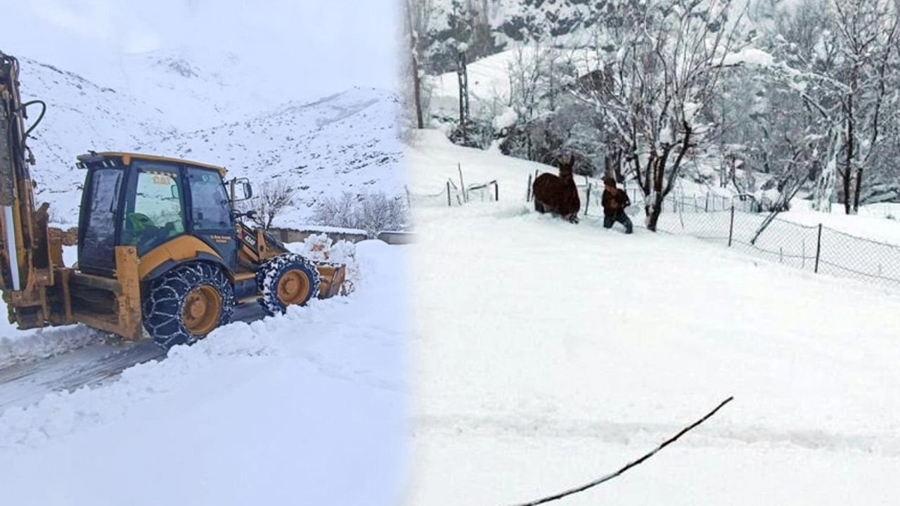 Batman'da kar kabusu: 80'den fazla yerleşim yerinin yolu kapandı!
