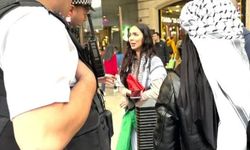 Londra'da Filistin bayrağı taşıyan kadına saldırı!
