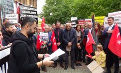 Vali Tekbıyıkoğlu ve Tümgeneral Nuh Köroğlu Paşa da katıldı: Tunceli'de cemevinden İsrail'e protesto, Filistin'e destek