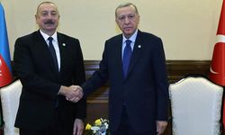 Cumhurbaşkanı Erdoğan, Azerbaycan Cumhurbaşkanı Aliyev ile Astana'da bir araya geldi