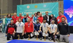 Türk güreşçiler Kazakistan'daki yarışmaya damga vurdu