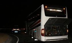 Tokat'ta içinde 33 yolcu bulunan otobüse tüfekli saldırı