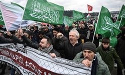 İstanbul'da Mısır'a yönelik Refah Sınır Kapısı protestosu