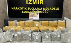 İzmir'de durdurulan kamyonda 19 kilo 225 gram esrar ele geçirildi