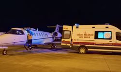 Mardin'de 9 günlük Emine bebek ambulans uçakla Ankara'ya sevk edildi