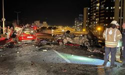 Başakşehir’de kontrolden çıkan araç karşı şeritteki araca çarptı: 4 ölü