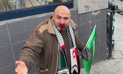 Filistin'e destek yürüyüşünden dönen vatandaşa saldırı!