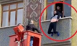 Diyarbakır'da 2. kattan atlamak isteyen kadın son anda kurtarıldı