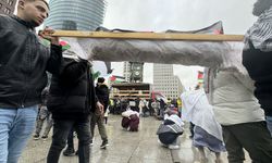 Berlin'de Filistin'e destek gösterisi yapıldı