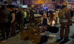Kağıthane'de otomobilin çarptığı 2 kişi yaralandı