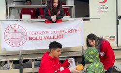 Türk Kızılay Bolu Şubesinden Hatay'da geçici barınma merkezlerine destek