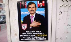 Samsun'da bir garip ilan! Afişe 'muhtar adayı (değilim)' yazdı: Nedenini sormayın