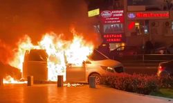 Belediye başkan adayı 5 dakika ile canını kurtardı: Makam aracı alev alev yandı