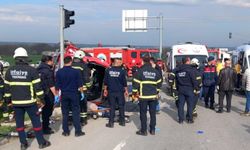 Tekirdağ'da feci kaza! Tır ile minibüs çarpıştı: 5 ölü 10 yaralı