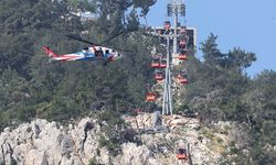 Antalya'da 1 kişinin öldüğü teleferik kazası anı