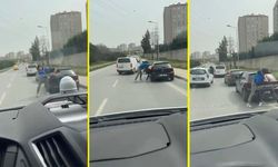 İstanbul trafiğinde boks ringini aratmayan kavgalar!