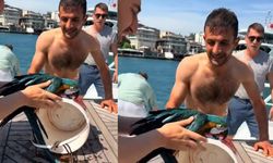 İstanbul Boğazı’nda papağan operasyonu! Denize düşen papağanı kurtardı