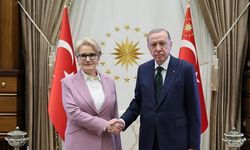 Cumhurbaşkanı Erdoğan ile Akşener'in görüşmesinden ilk kare geldi