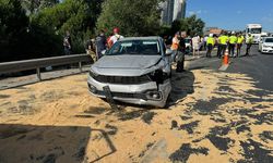 TEM’de 15 araç kaza yaptı