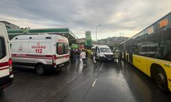 İETT otobüsü 3 araca çarpıp akaryakıt istasyonuna daldı: 1’i ağır 3 yaralı