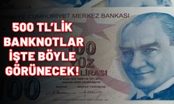 500 TL'lik banknotlar işte böyle görünecek. Fotoğrafı ortaya çıktı