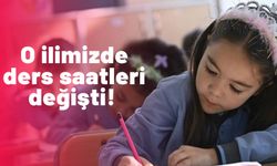 O ilde ders saatlerinde değişiklik. 35 dakikaya düşürüldü