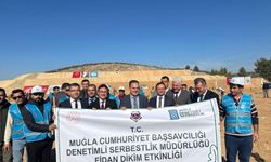 Muğla’da yükümlüler 250 çam fidanı dikti