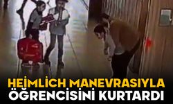 Cizre'de okul müdürü öğrenciyi Heimlich manevrasıyla kurtardı