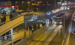 Bakırköy metrobüs durağında korku dolu anlar!