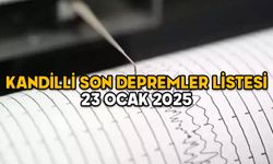 23 OCAK SON DEPREMLER LİSTESİ 2025: Kandilli’ye göre en son deprem nerede oldu, kaç şiddetinde?