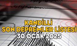 DEPREM NEREDE OLDU, KAÇ ŞİDDETİNDE? 30 Ocak 2025 Kandilli son depremler listesi