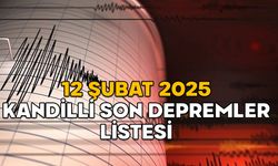 SON DAKİKA DEPREM HABERLERİ: Deprem nerede oldu, kaç şiddetinde? 12 Şubat Kandilli son depremler listesi