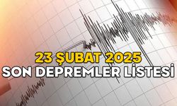 AZ ÖNCE DEPREM Mİ OLDU, NEREDE? 23 Şubat 2025 Kandilli ve AFAD son depremler listesi