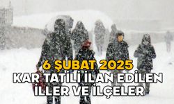 BUGÜN (6 ŞUBAT) OKULLAR TATİL Mİ? Kar tatili ilan edilen iller ve ilçeler hangileri? (6 Şubat 2025)