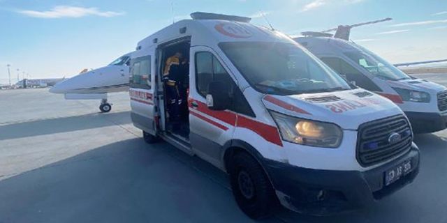 Kalp yetmezliği olan Berivan, ambulans uçakla Bitlis'ten Ankara’ya getirildi