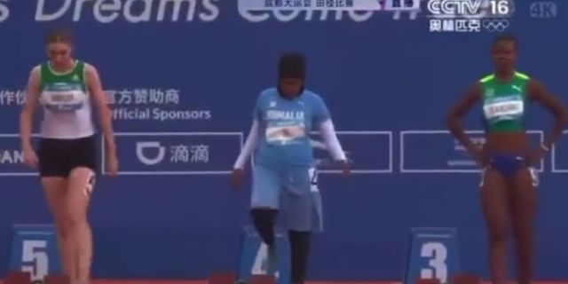 Çin’de düzenlenen 100 metre koşu yarışında Somalili atlet gündem oldu: Bakın kim çıktı!