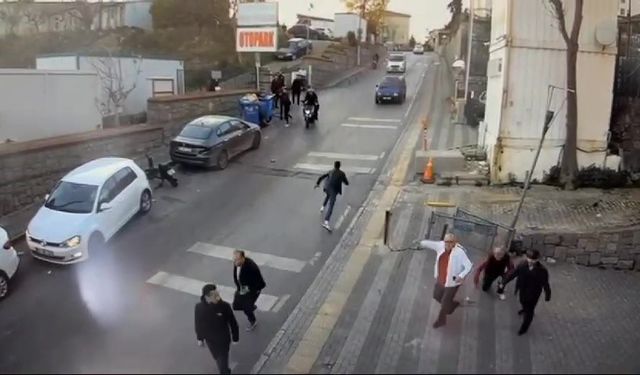 Üsküdar’da GS’li baba-kıza saldıran barbarlar kamerada